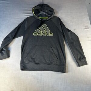 ADIDAS‎ Size M  Gray Front Pocket Fleece Lined Athletic Hoodie